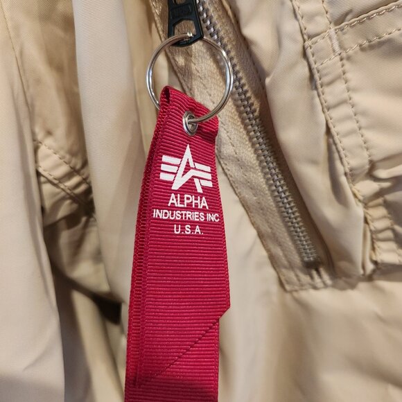 Alpha Industries Flyer's Intermediate MA-1 Reversible Bomber Jacket Sz 3XL Beige - Picture 5 of 16